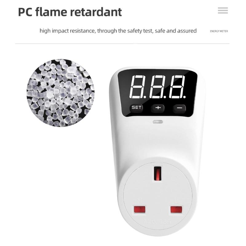Digital Display Under Voltage Protections Sockets Automatic Reset Power Surges Protector Sockets Adjustable Delay Time