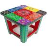 25.4 Cm Painted Wooden Stool Cum Side Table