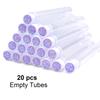 20pcs Empty Eyelash Brushes Tubes Reusable Eyelash Mascara Wand Container Sparkling  Lash Spoolies Combs Dust-proof Flask Case