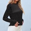 Women's Daily Casual Long-sleeved Printed O-neck Top