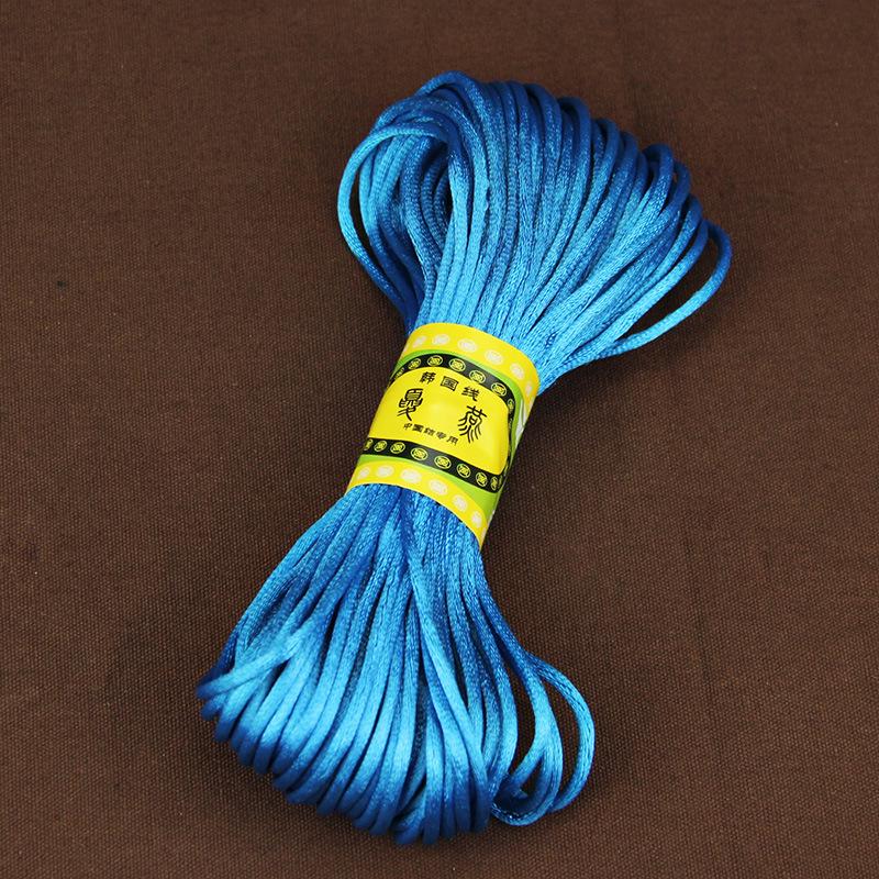 

20 Meter 2MM Nylon Cord Thread Soft Satin Chinese Knot Macrame Cord Bracelet Braided String DIY Tassels Beading String Thread