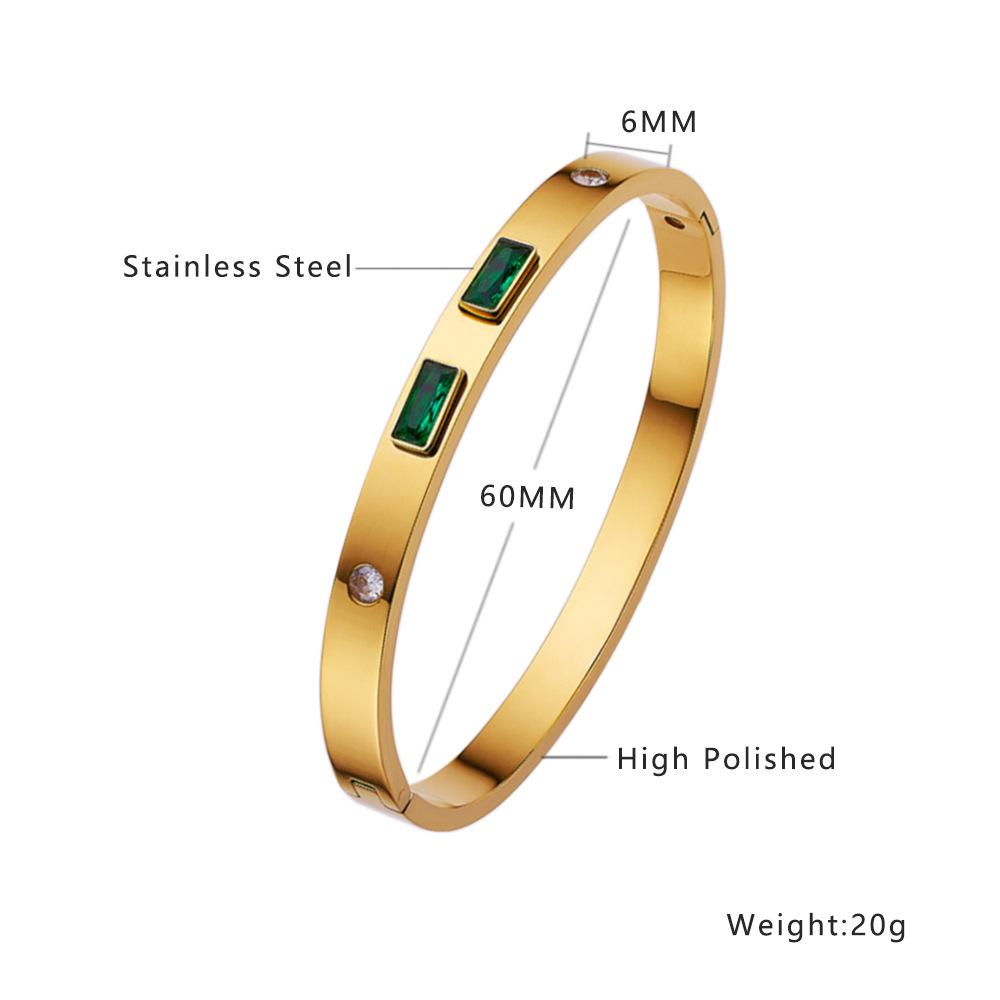 18K Gold-Plated Pearl & Zirconia Titanium Steel Bracelet
