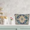 Boho Ethnic Style Cosmetic Bag Portable Multifunctional Storage Bag Travel Toiletry Bag Large Capacity Makeup Pouch For Girls