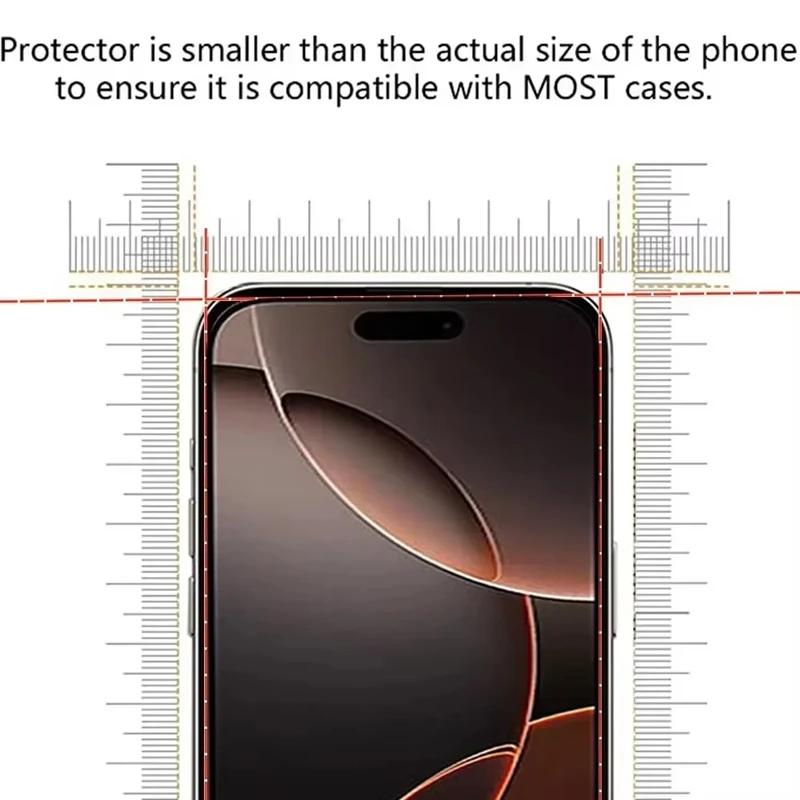 5 bucăți de sticlă securizată pentru iPhone 16 14 13 12 11 15 Pro Max sticlă de protecție pentru iPhone 13 Mini XR X XS MAX 8 Plus