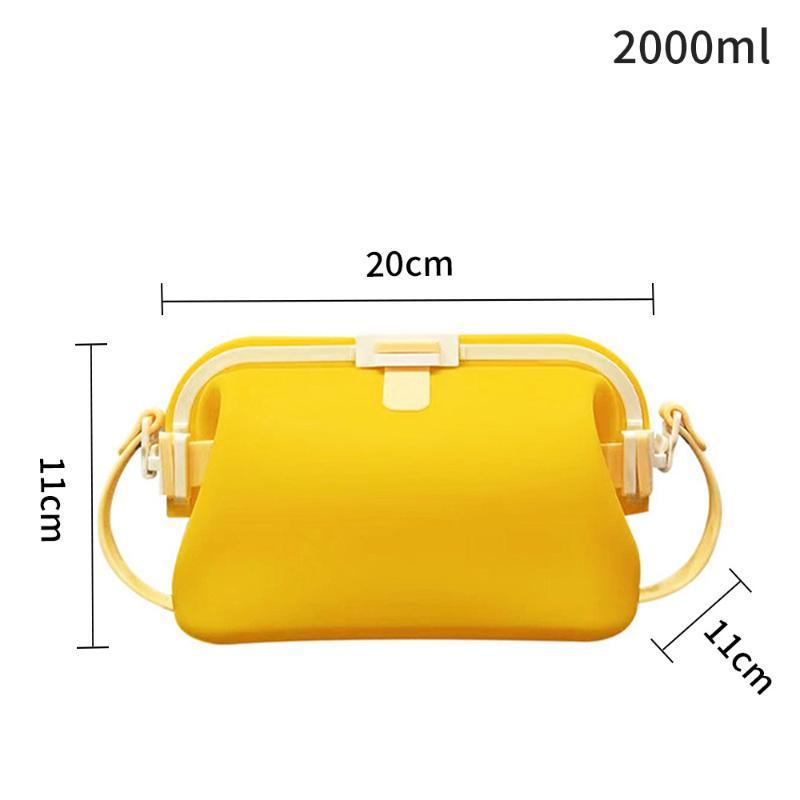 Silicone Shoulder Bag Water-Resistant Top Snap Clasp Swim Bag Lightweight Foldable Waterproof Storage Pouch