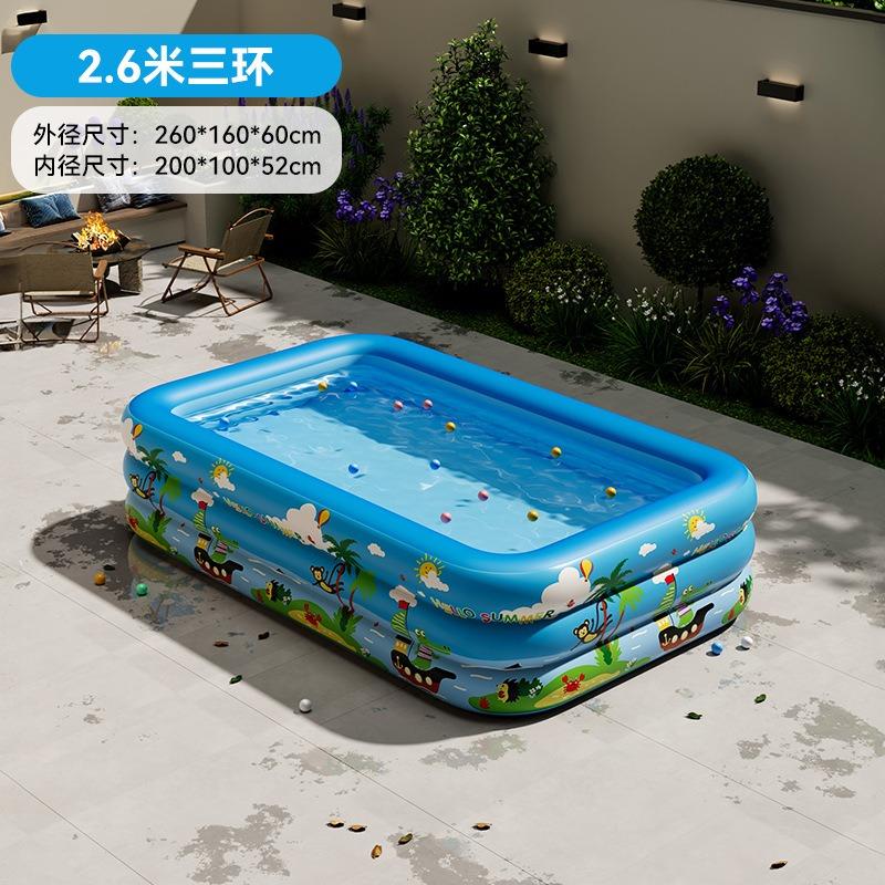 1PC Inflatable Outdoor Pool, Durable PVC Material,  Multiple Components for Outdoor bathtub Backyard Fun and Family Gatherings