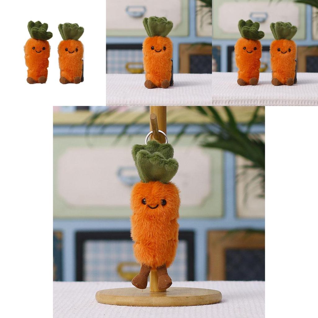 Carrot Soft Plush Doll With Cartoon Style Suitable For Backpack Decor And Giftgiving