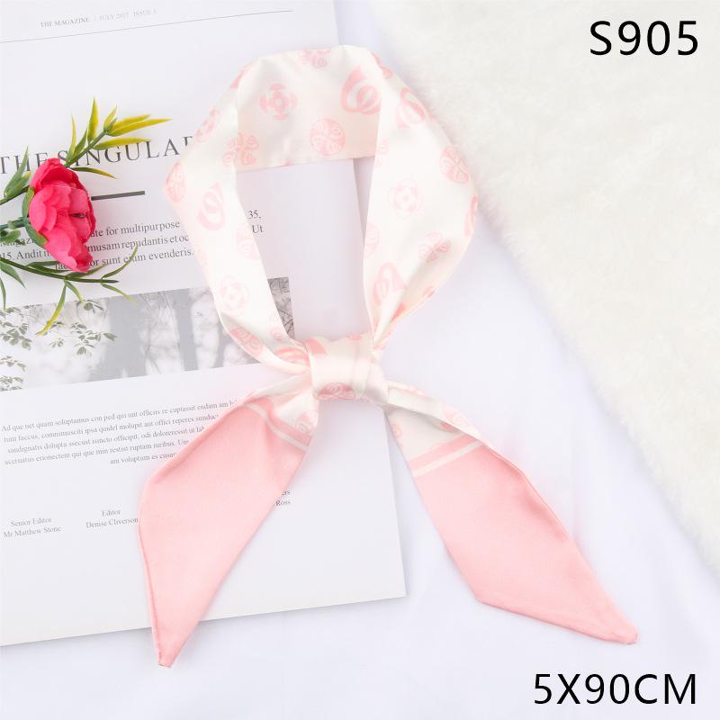 Versatile Vintage Silk Scarf: Hair Tie, Headband, Bag Accessory