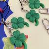 Enkel fyrklöver nyckelring Kreativ Utsökt fyrklöver Lucky Keychain Nyckelring Julklappstillbehör