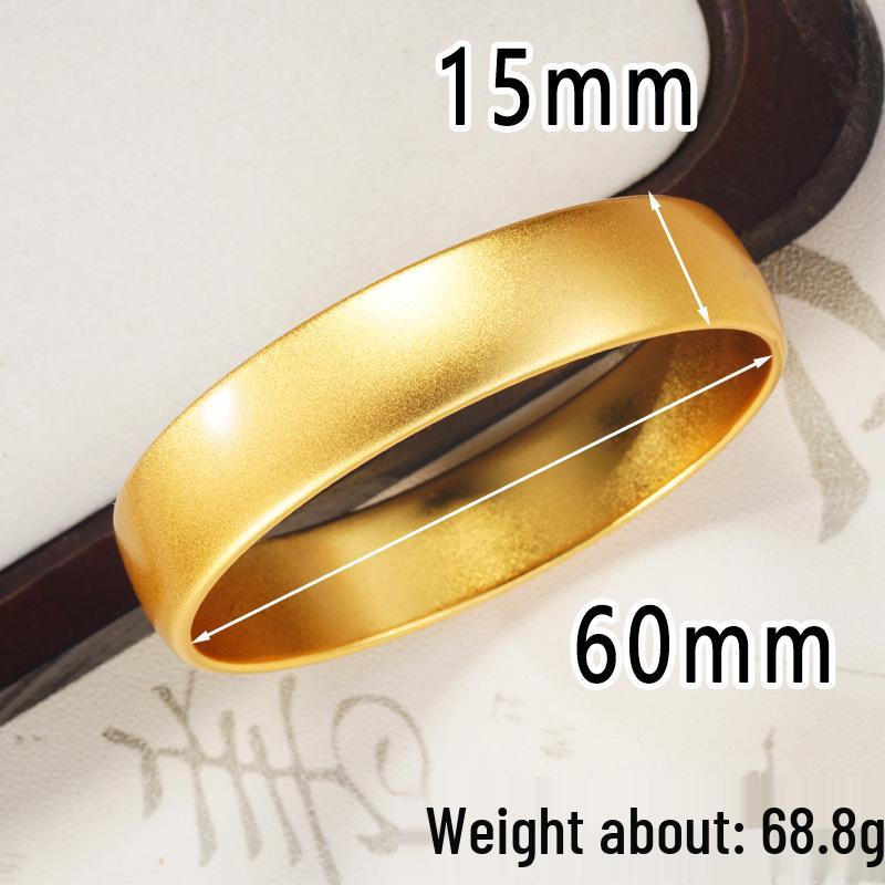 Vietnamese Gold Heritage Lotus Bracelet for Women: Long-Lasting, Ancient Chinese Style, Colorfast Simulation