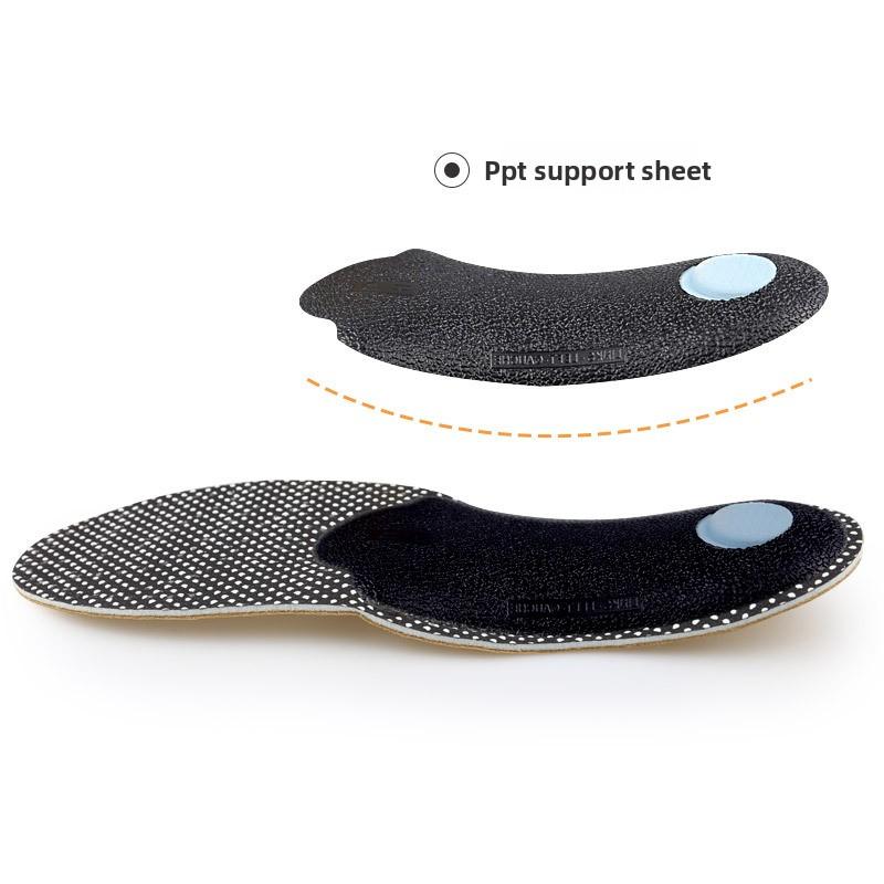 Cowhide Arch Full Pad for Men As Well As Women Flat Foot Insole Breathable Latex Non-slip Massage Shock Absorption Cowhide Full Pad