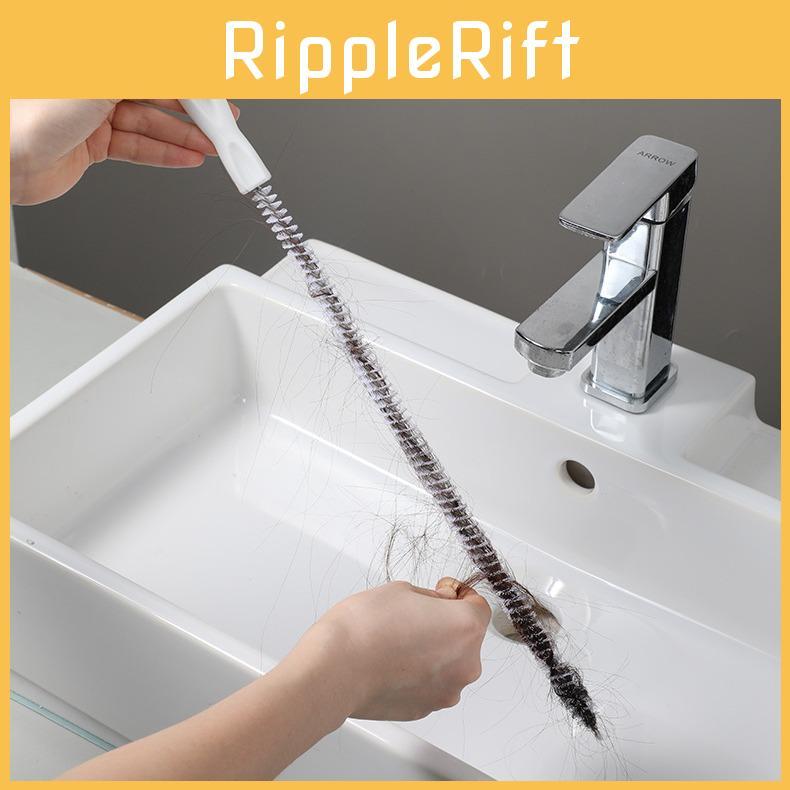 Cleaner Sink Drain Brush With Spiral Bristles For Effective Clog Removal