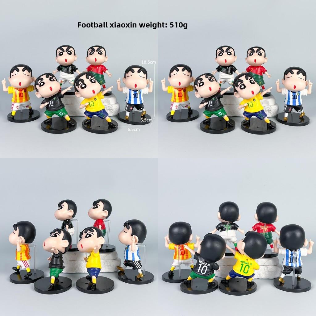 Pvc Shinchan Crayon Model With Cos Football Star Design For Fans And Decor