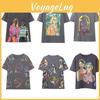 Sivatu Short Tshirt Womens Traf Sleeve Tee Tops Summer Y2k Streetwear Shirts Fashion Woman Blouse 2023 Summer T Shirt Female