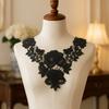 6PCS Fashion Fake Collar Hollow Out Pattern Flower Collar Embroidered Collar  Casual Wear
