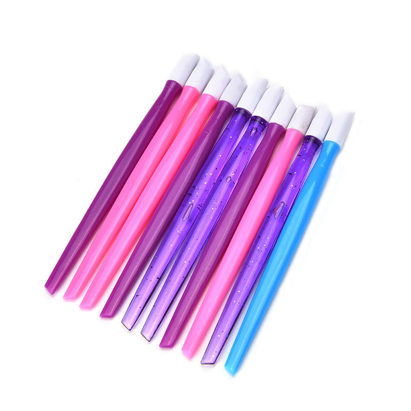 Bezpečné a odolné 10 ks Odstraňovač kožičky Plastové fólie Nail Art Kopytko Nástroje Aplikácie na zábal