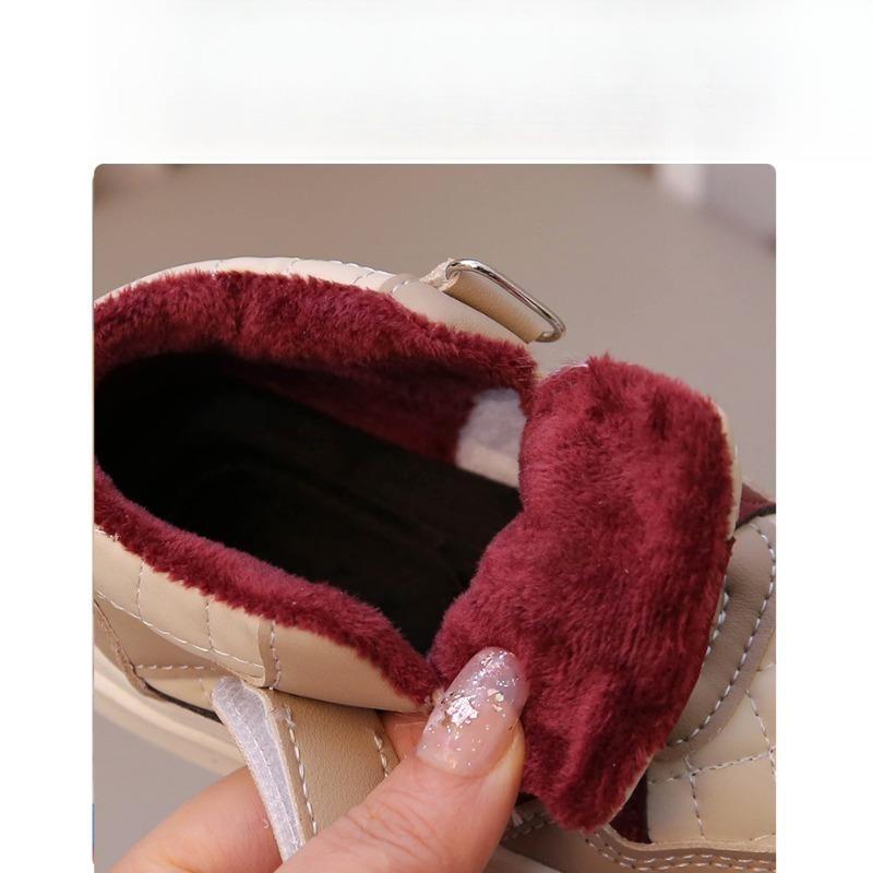 Children's shoes velvet autumn and winter new boys two cotton shoes girls baby high top board shoes children's sports shoes