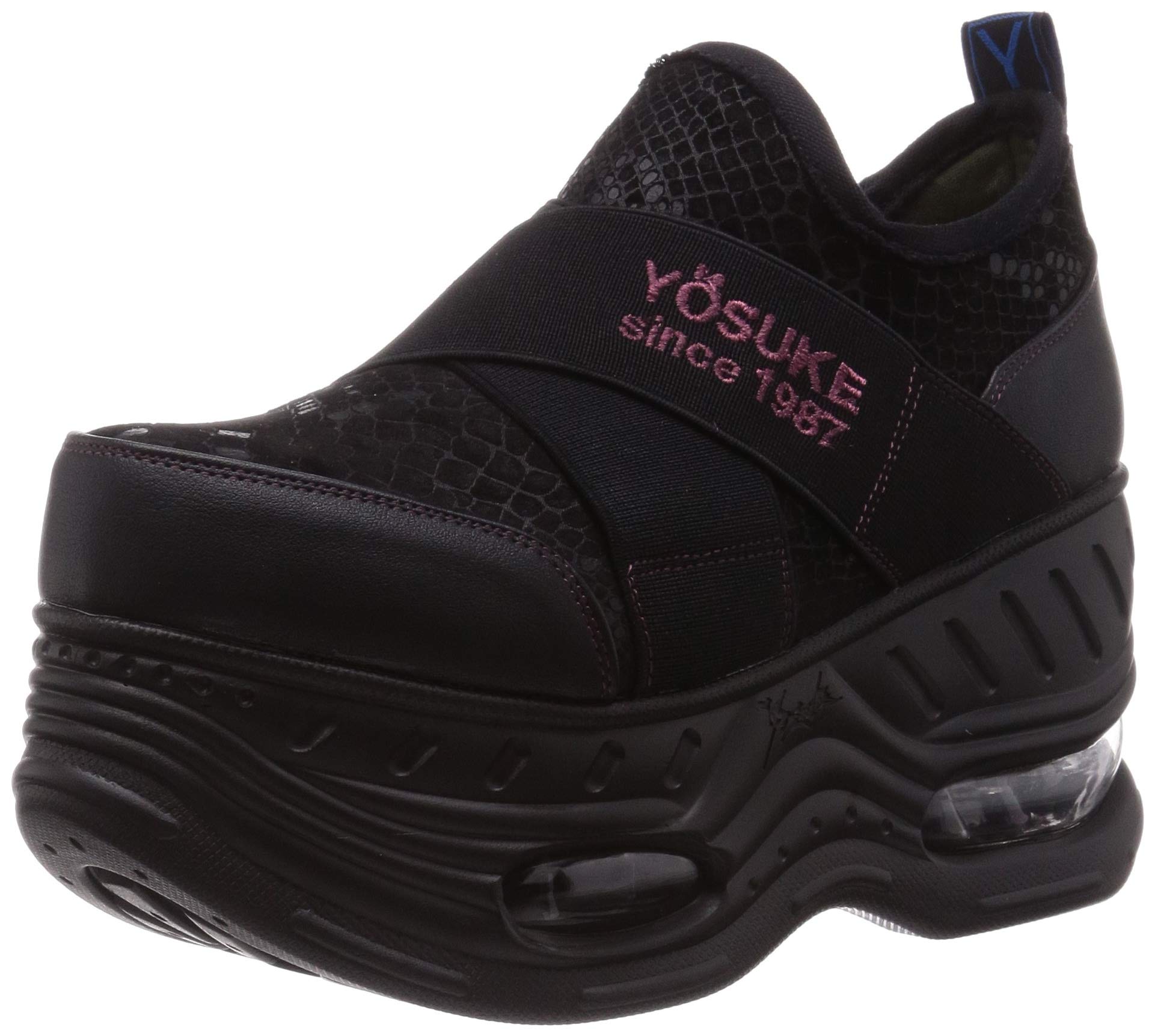 

[Ёсуке] Кроссовки на платформе с ремешками