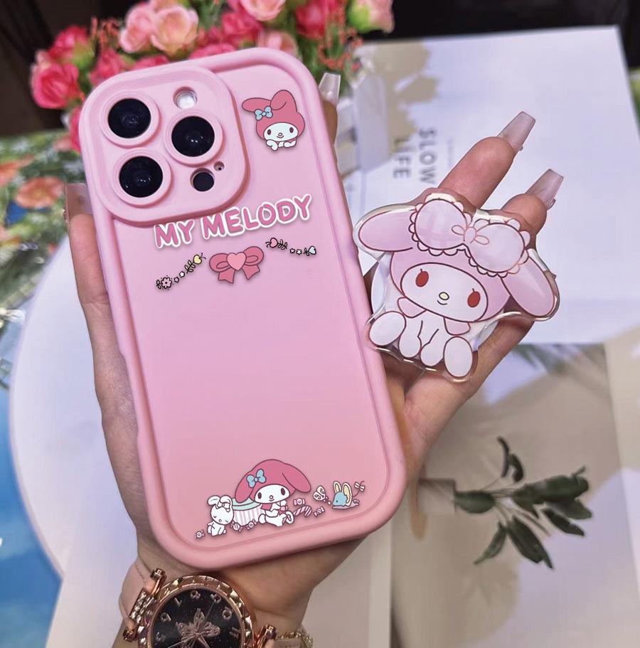 Sanrio Airbag KT Stand Phone Case for Apple 15 - Pink iPhone 13 Pro
