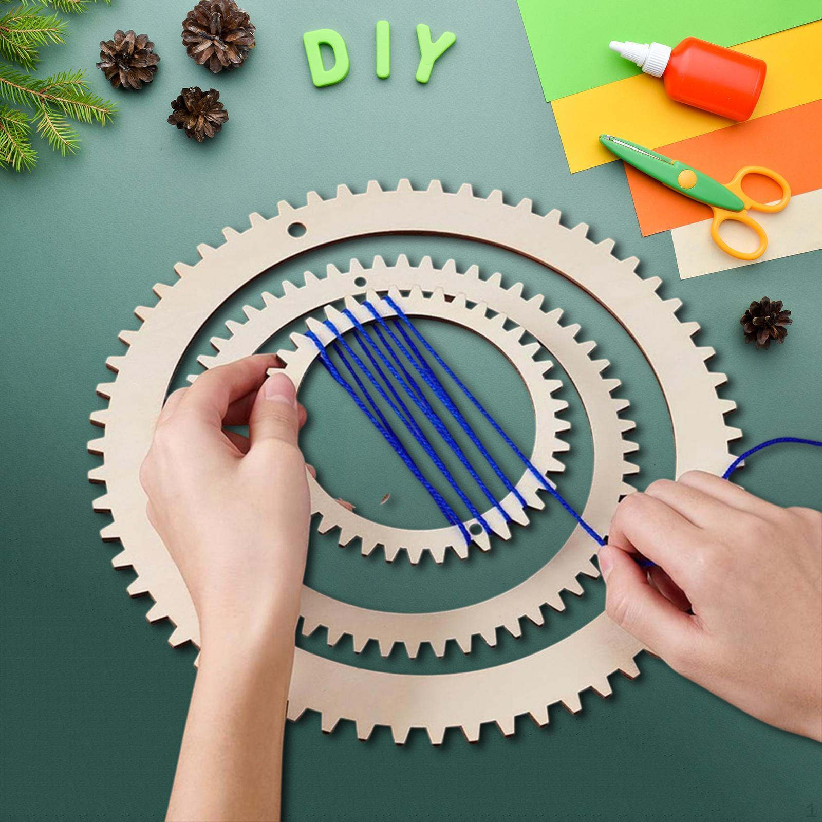 

Шестеренчатая форма ткацкий станок набор DIY искусство портативный удобный использование инструменты принадлежности Round 3pcs Set