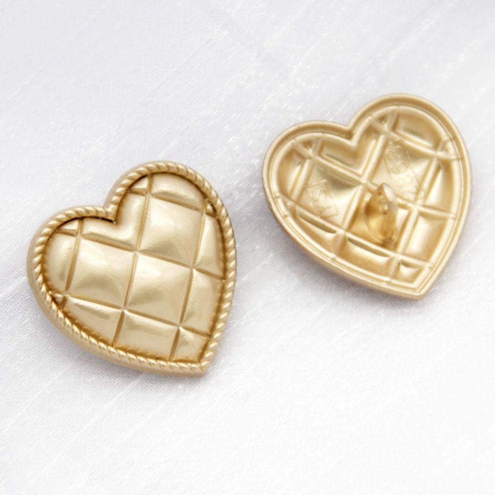 Handmade Heart DIY Decorative Buttons Sewing Material Clothing Accesories Metal Shank Buttons