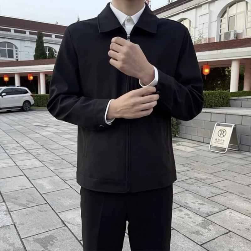 Jacket Business Casual Zipper Men's Slim Fit Top Cadre Senior Handsome Spring and Autumn