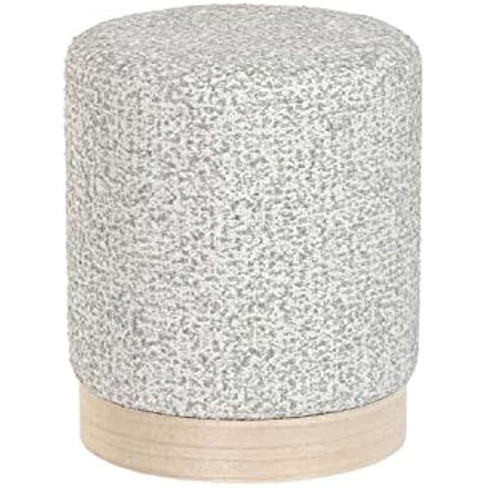 Repose-Pieds - DKD Home Decor - Standard - Gris - 32x32x38 Cm - Contemporain