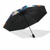 Halloween Ghost Party Decorations: Spooky Fun for Kids!Umbrella with Cute Design, Portable 3-Fold Compact Umbrella for Men & Women, Valentine's Day Mo