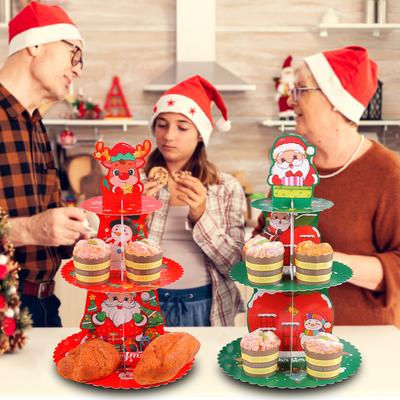 Halloween Multi-layer Cake Rack Decoration Pumpkin 3D Paper Cake Tray Party Festival Dim Sum Stage Atmosphere Decoration