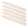 5Pcs Leather Craft Folder White Plastic DIY Hand Made Edge Trimming Sewing Tool Accessories(Long Type )