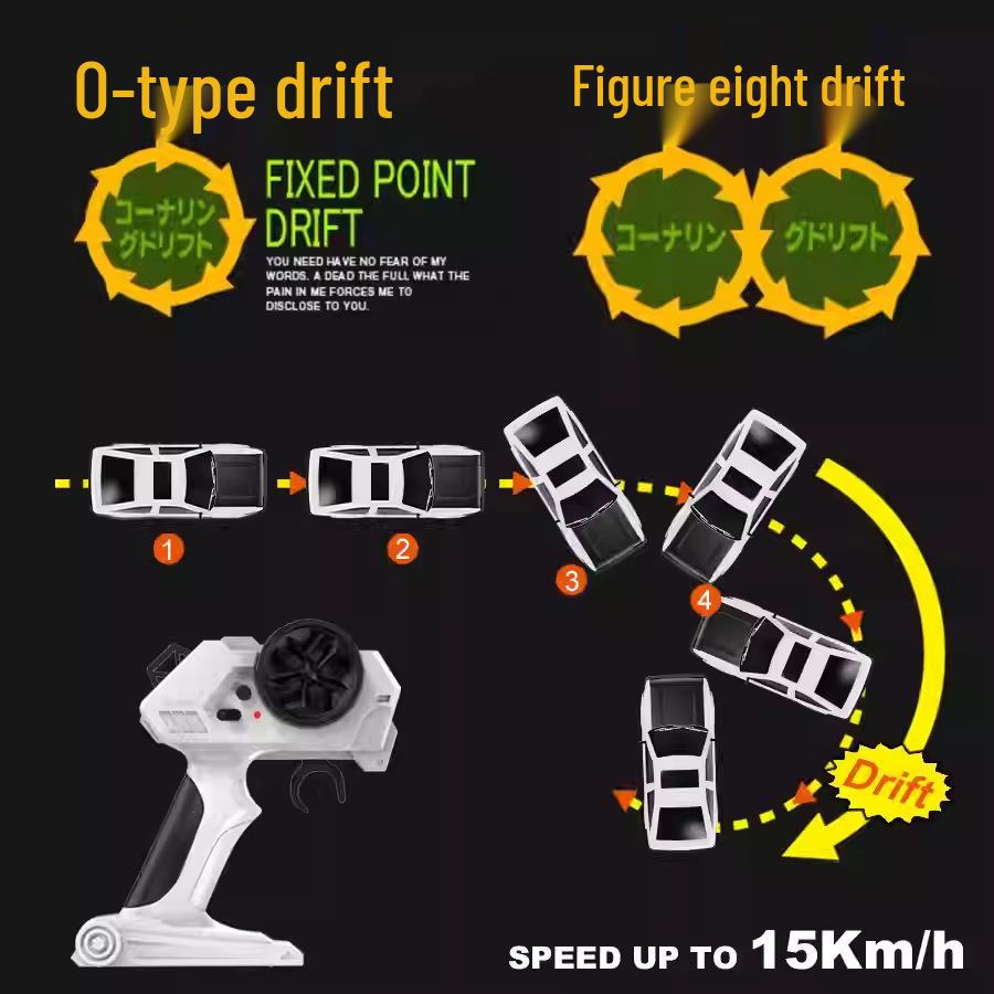 High-Speed AE86 Drift RC Car with Flip-up Lights - 4WD Racing Toy for Kids