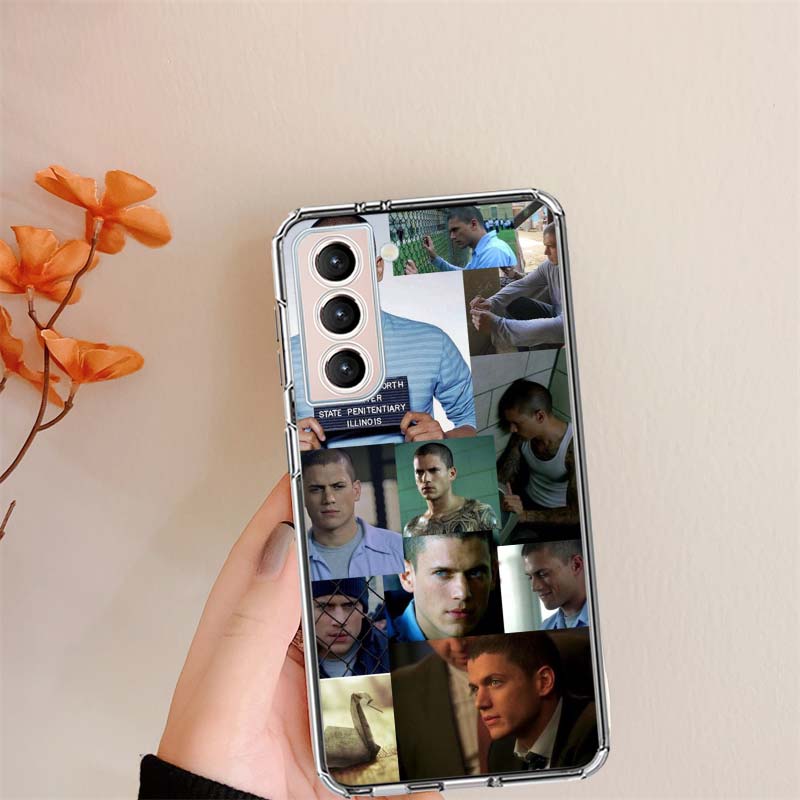 Prison Break TV Series Clear Phone Cases for Samsung S26 Ultra Galaxy S25 Edge S24 S23 FE S21 Plus S20 S22 S10 Cover Patterned C