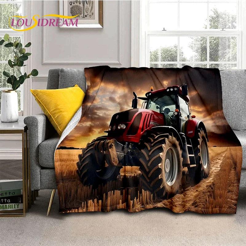 27 Style Truck Retro 3D Tractor Car Blanket,Soft Throw Blanket for Home Bedroom Bed Sofa Picnic Travel Office Cover Child Gift