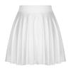 Falda de Color Sólido con Volantes para Mujer: Falda Acampanada Casual con Cintura Elástica para Ropa de Estar en Casa Ropa Deportiva