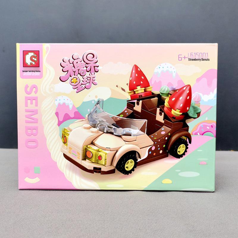 Senbao Candy Planet Building Blocks Food Truck Toy for Kids