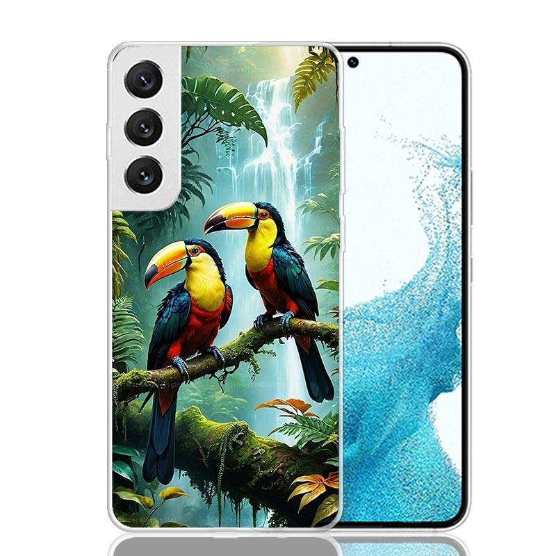 Tropical Toucan Phone Case For Samsung Galaxy S26 S25 Edge S24 S23 FE S22 Ultra S21 Plus S20 + Fundas Cover Coque Galaxy S25 S24