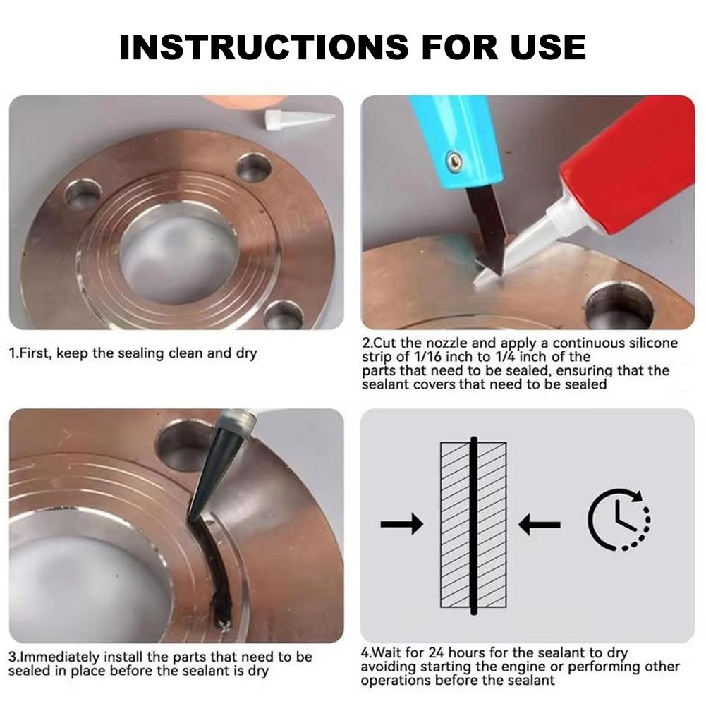 Silicone Gasket Maker 85g Waterproof Red Silicone Sealant High Temperature Resistant Engine Sealant For Automotive Engine Parts