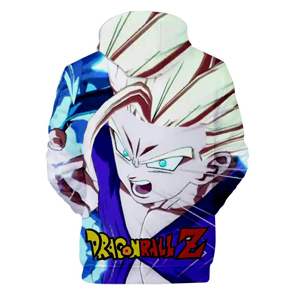 10 Colors Men Women Anime Hoodies New Streetwear Casual DRAGON BALL Z Cartoon Printed Hooded Pullover Sweatshirts