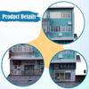 1 Piece Diecast Car Display Case Diorama Building City Backdrop Model Scene Miniature