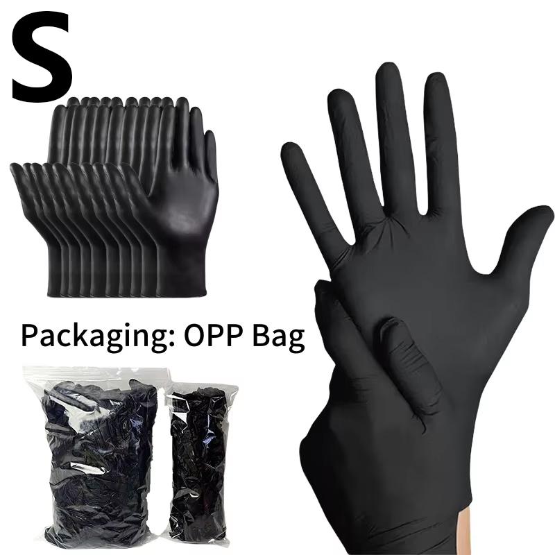 Black Disposable Nitrile Gloves Household Cleaning Gloves Pet Bathing Hair Dyeing Bathroom Nail Art Tattoo Multi-Functiona Nitri