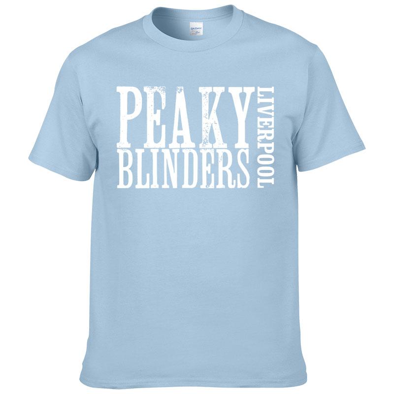 Cotton Short Sleeve Peaky Blinders T Shirt Men Summer Style Casual T-shirt  Printed Hombre Tops Homme Clothes F22