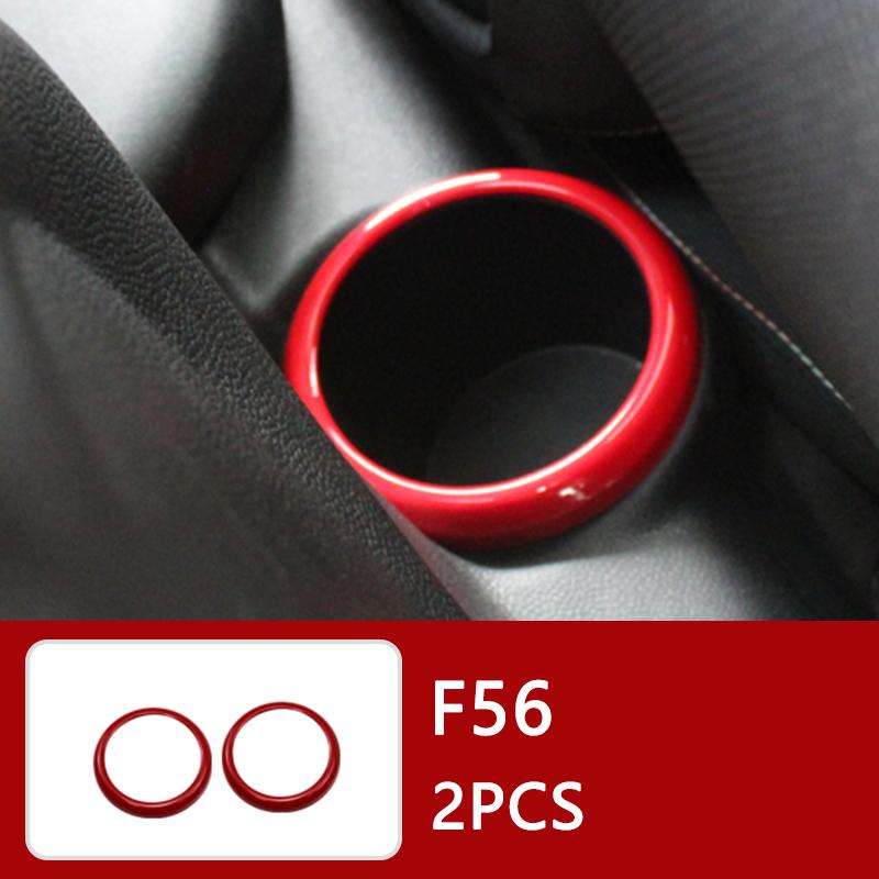 Auto Innenraum ABS Kunststoff Dekorationsabdeckung Roter Modifizierter Aufkleber für BMW MINI Cooper S F54 F55 F56 F57 F60 CLUBMAN Autozubehör