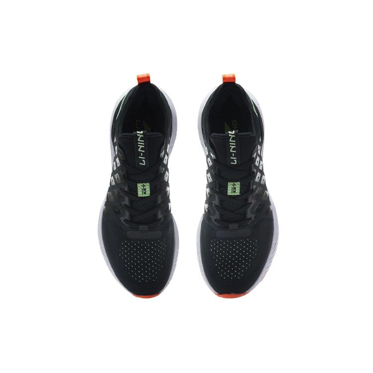 Li Ning Soft Cushioning Breathable Low top Casual Shoes Men's Black White ARSR019-2