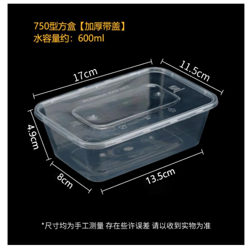 Disposable Plastic Takeout Food Containers