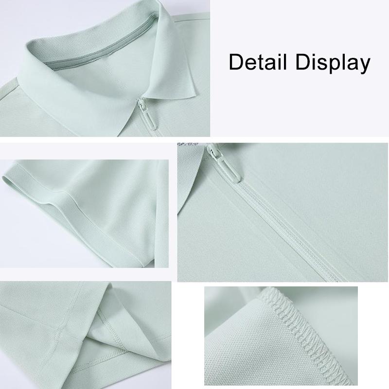 Callaway Vară 2025 Cămașă Polo cu Guler Rabatabil, Stil Sportiv Business Casual de Golf Brodat, Fermoar Invizibil