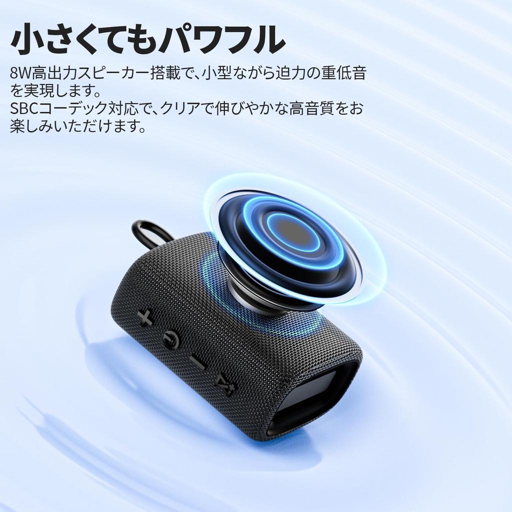 Portable Bluetooth TWS 18 Hours of Continuous Compatible with Compact, Speaker, Desobry, Playback, USB/Type-C Charging, Android/IOS