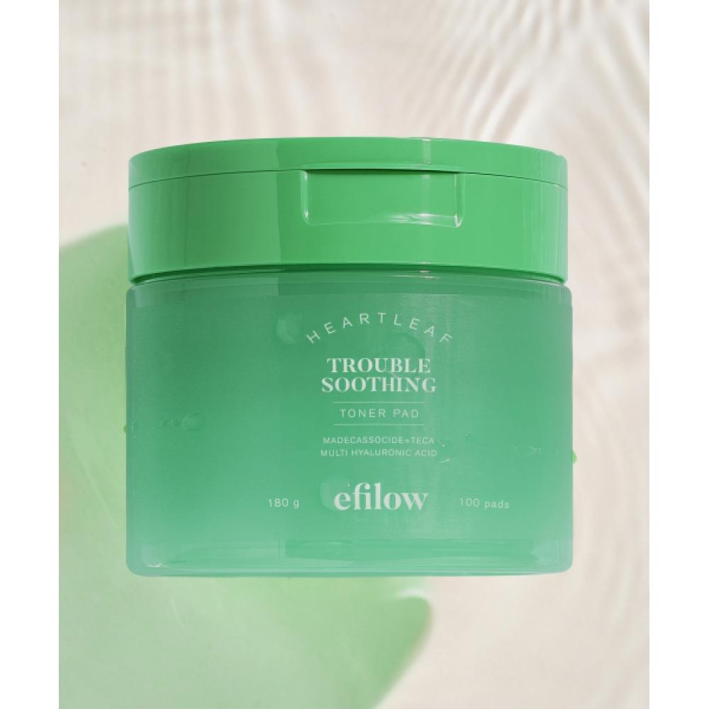

Efilow Houtseongcho Hyaluronic Acid Trouble Soothing Skin Toner Pad 100 Sheets NONE