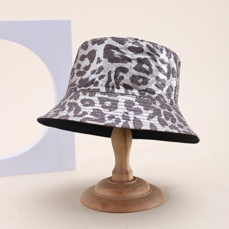New big head circumference bucket hat women spring and autumn sunscreen sunshade show face small PU basin hat fashion bucket hat