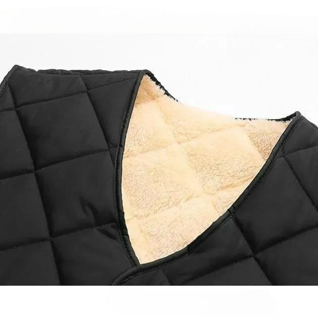 Herbst- und Wintermodelle Herren Baumwollweste Kurz Plus Samt Verdickt Innere Kleidung zum Warmhalten und Gutaussehen Übergröße Weste