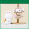 Fluffy Rabbit Plush Toy With Pp Cotton Filling For Kids Keychain Decor